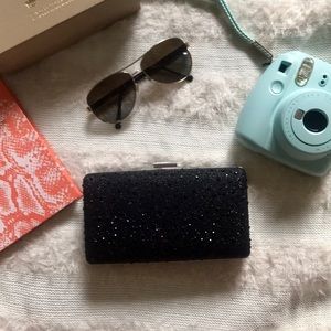 Reversible Sequined Clutch with Chain